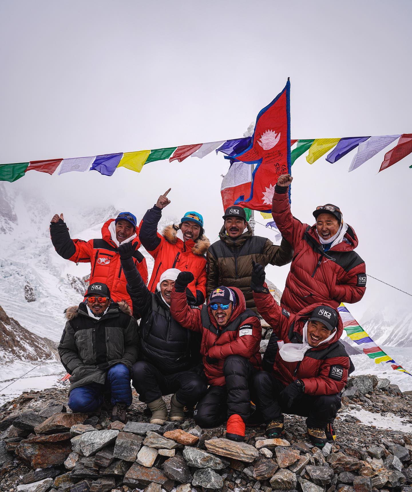 Nepali climbers set historic first winter ascent of Mt K2